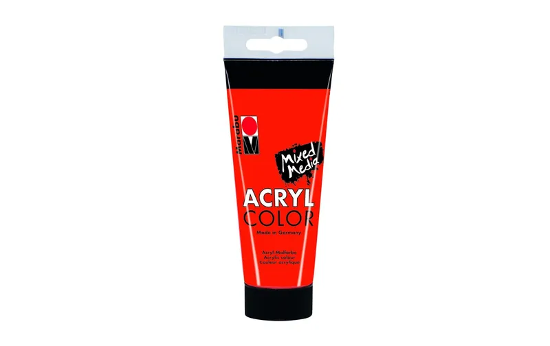 Marabu Acrylfarbe Acryl Color 100 ml, Zinnoberrot