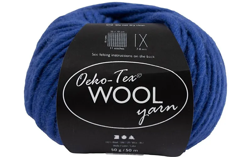 Creativ Company Wolle Oeko-Tex 50 g, blue