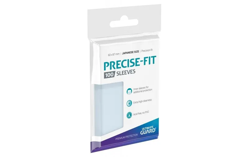 Ultimate Guard Kartenhülle Precise-Fit Sleeves trasparente Small 100