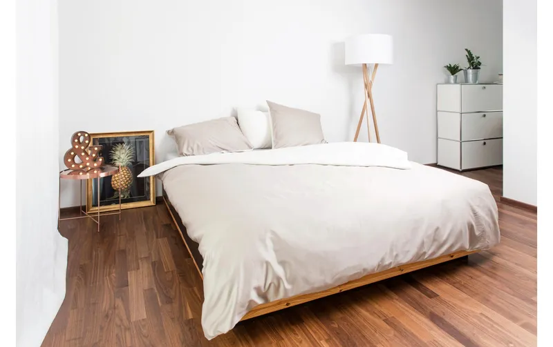 Nobilium Duvetbezug Mia 240 x 240 cm, Ivory/Taupe
