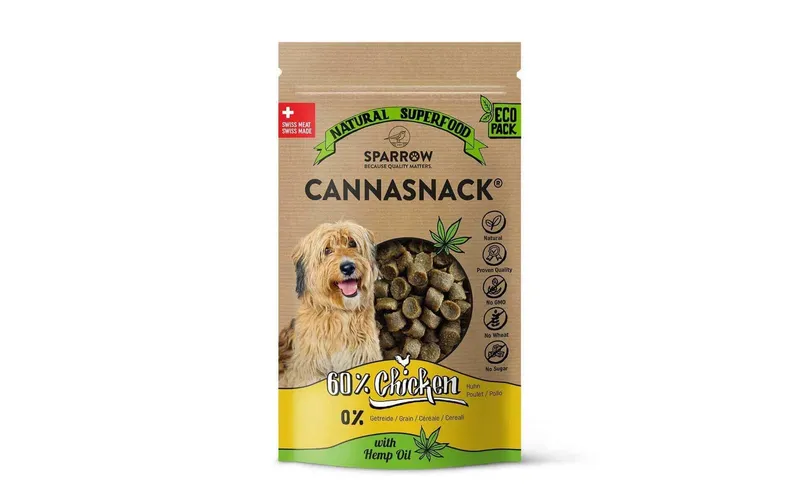 Sparrow Snack CannaSnack mit CBD Huhn, 150 g