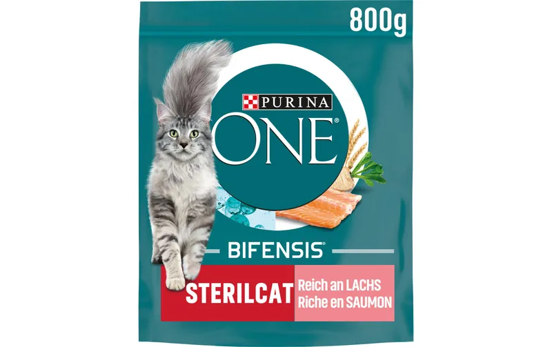 Purina ONE Trockenfutter Sterilcat Lachs 800 g