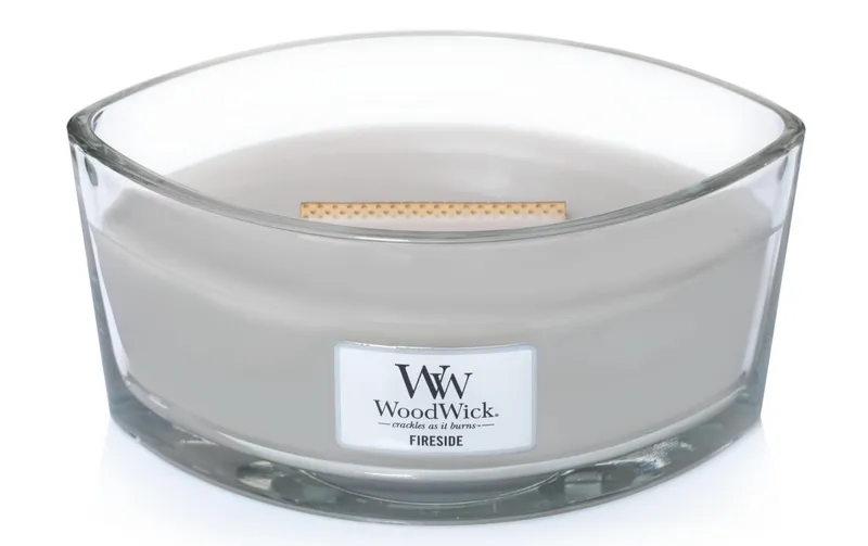 Woodwick Duftkerze Fireside Ellipse