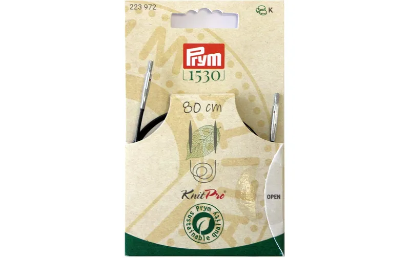 Prym 1530 Seil and Zubehör for Rundstricknadeln, 80 cm