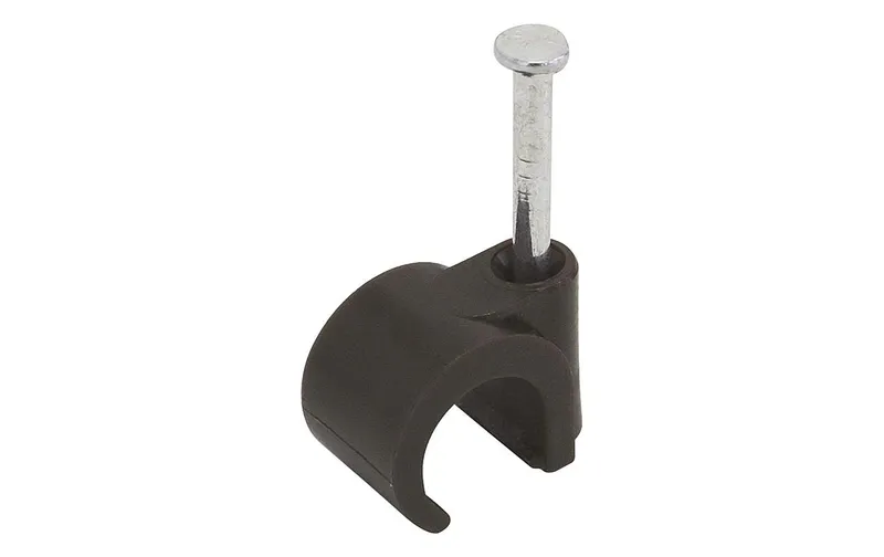 STEFFEN Nagelbriden für Kabel 8-10 mm, Braun 25 Stück