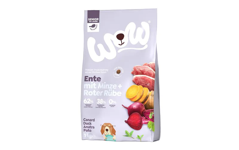 WOW Trockenfutter Minis Senior Ente, 1 kg