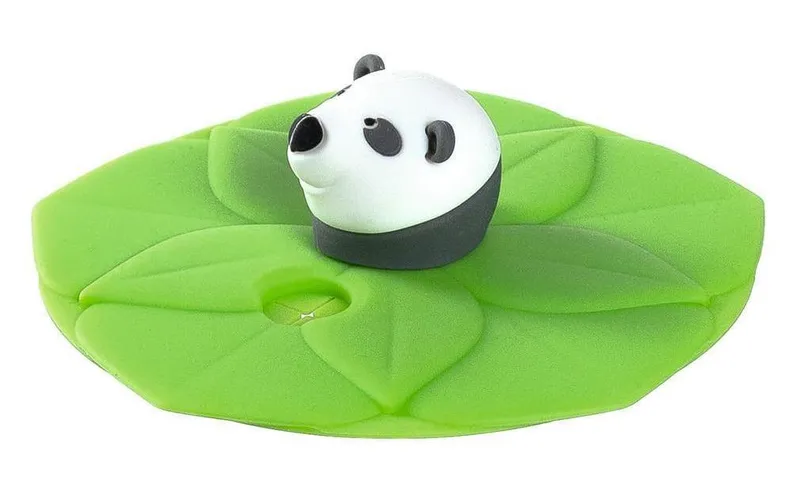 LEONARDO Glasabdeckung Bambini Panda vert/noir/blanc