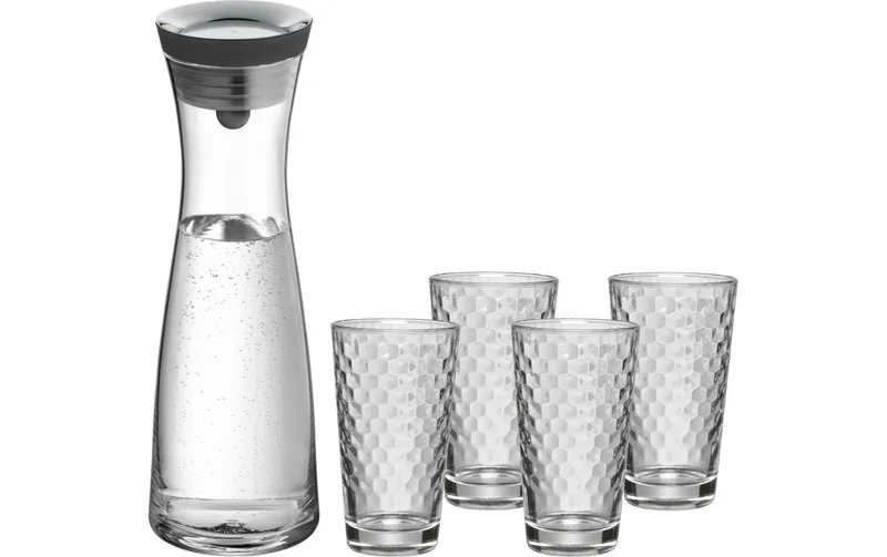 WMF Karaffe inklusive 4 Gläser 1 l, transparent