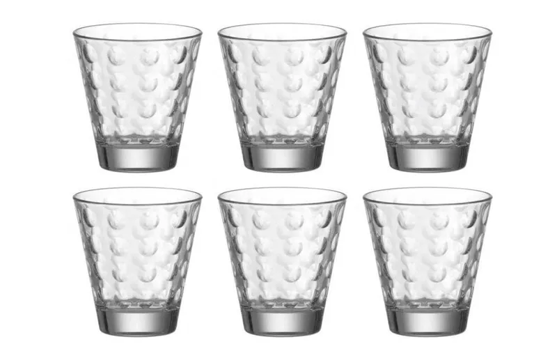 LEONARDO Trinkglas Optic 215 ml, 6 pezzi, trasparente