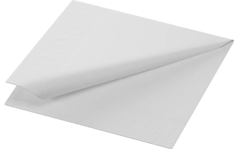 Duni Papierservietten Tissue 24 cm x 24 cm, 250 pieces, white