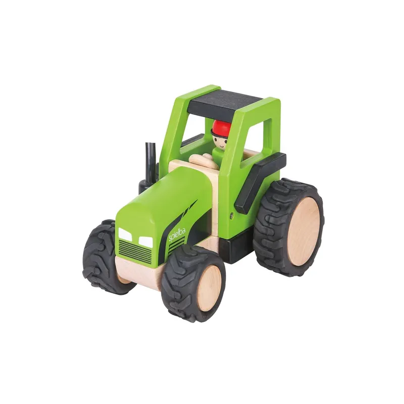 Spielba Holzspielwaren Traktor with Figur