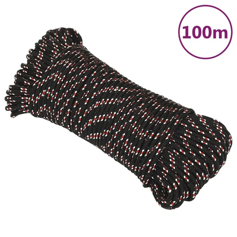 Bootsseil nero 3 mm 100 m Polypropylen