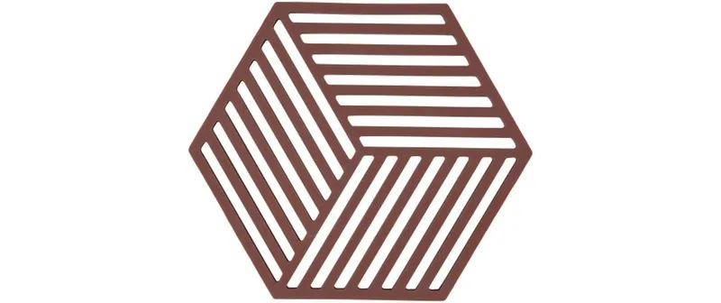 Zone Denmark Topfuntersetzer Hexagon Burgunder