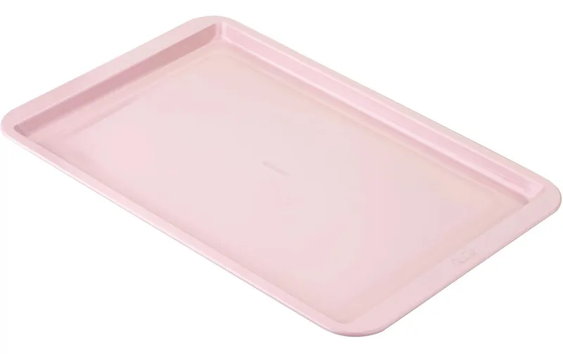 Fackelmann Backblech Back- und Plätzchenblech 43 x 28 cm, Pastellrosa