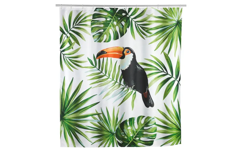 Wenko Duschvorhang Tucan 180 x 200 cm