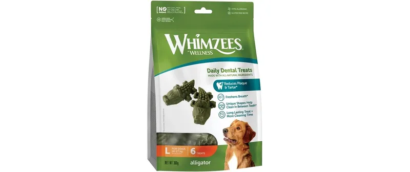 Whimzees Kausnack Krokodil L, 360 g