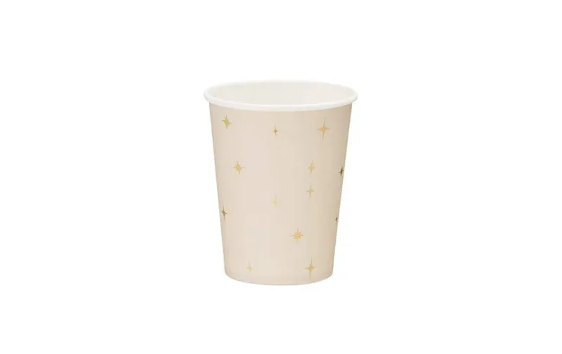 Partydeco Einwegbecher Sterne, 220 ml, 6 pièces