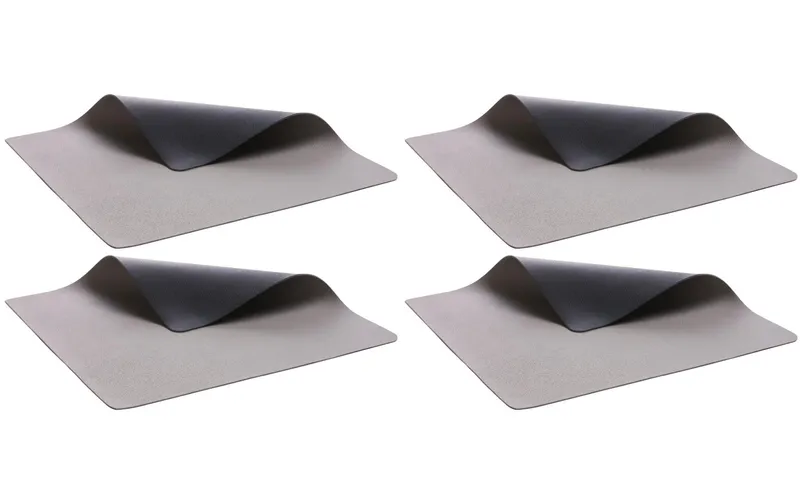 Bitz Tischset 33 cm x 46 cm, 4 pieces, black/grey