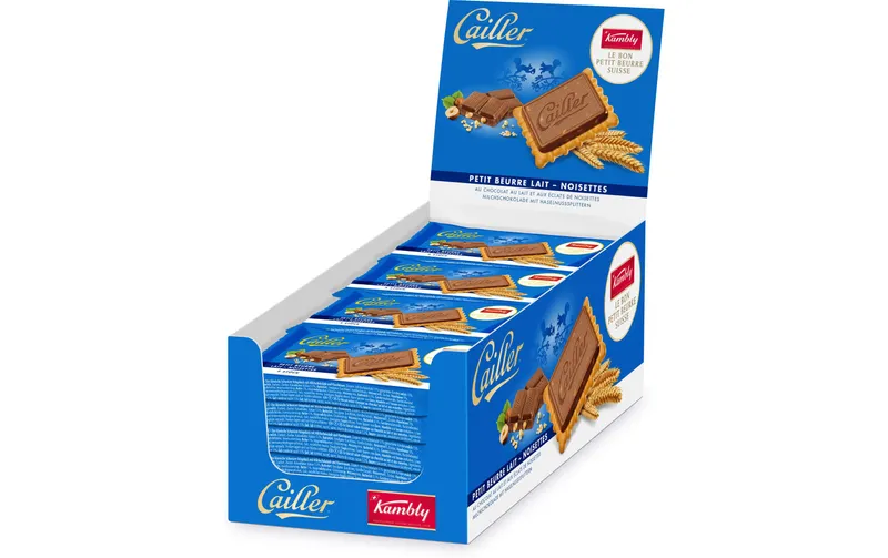 Kambly Guetzli Cailler Petit Beurre Noisettes 16 x 41 g