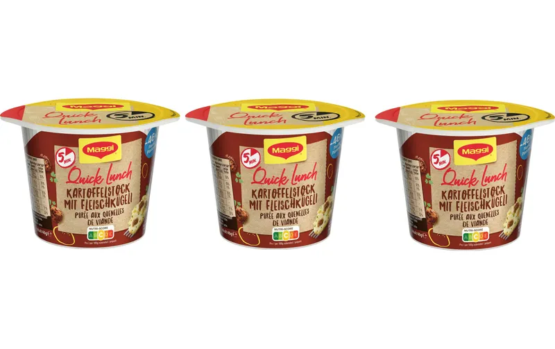 Maggi Quick Lunch Kartoffelstock avec Fleischkügeli 3 x 46 g