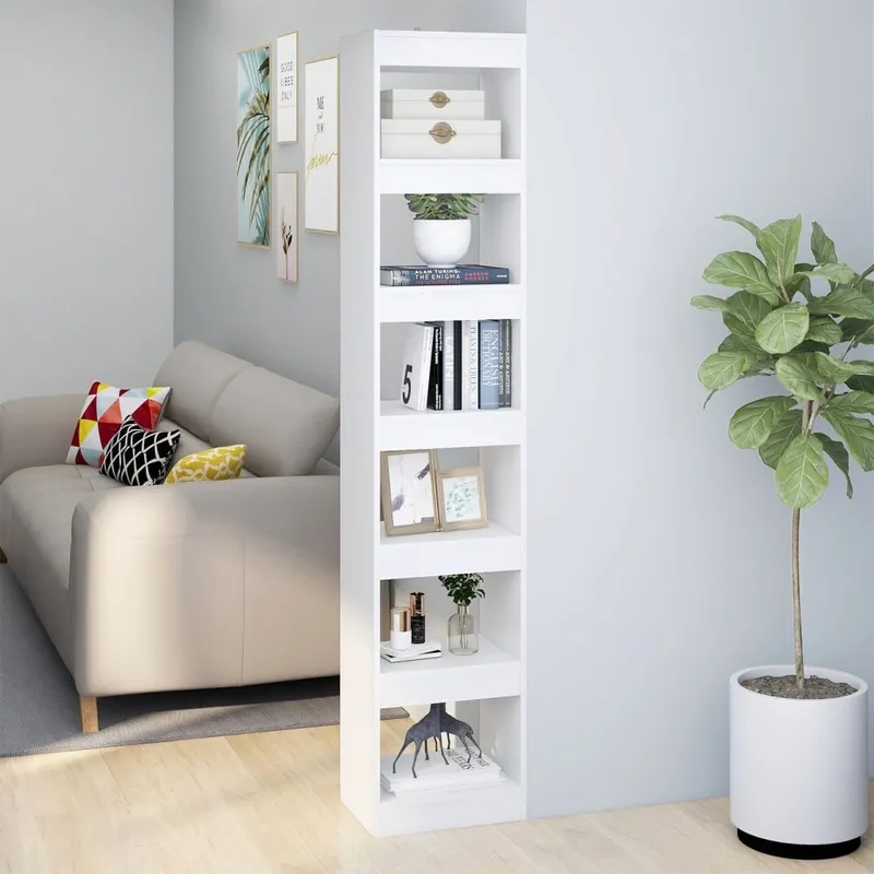 Bücherregal/Raumteiler bianco 40x30x198 cm