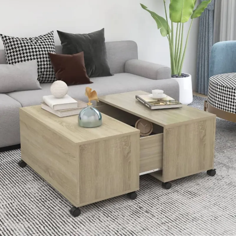 Couchtisch Sonoma-Eiche 75x75x38 cm derivato del legno