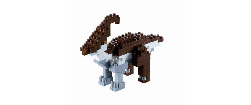 BRIXIES Bausteinmodell Parasaurolophus aus 115 Bausteinen