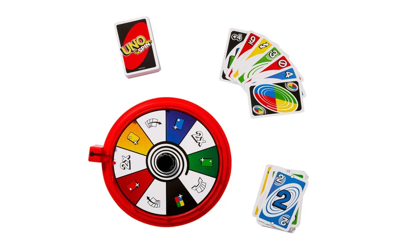 Mattel Spiele Kartenspiel UNO Spin Kartenspiel