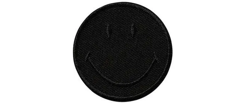 Mono-Quick Aufnäher Smiley Black 1 pièces