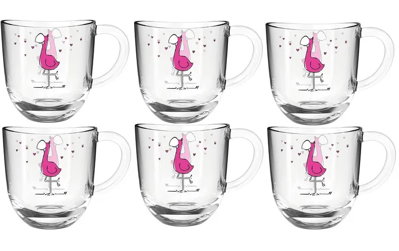 LEONARDO Kindertasse Bambini Flamingo, 6 Stück
