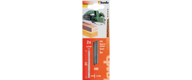 kwb Hobelmesser HM 82 mm, 2 pièces