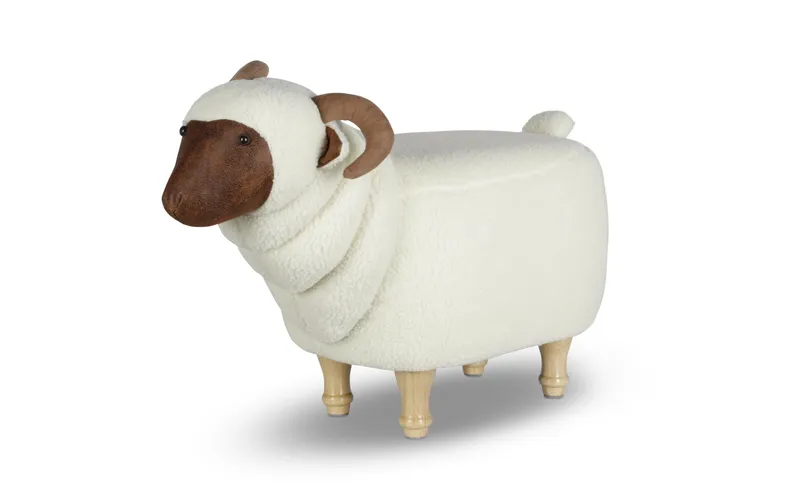 zoosy Kinderhocker Ziege Helga blanc
