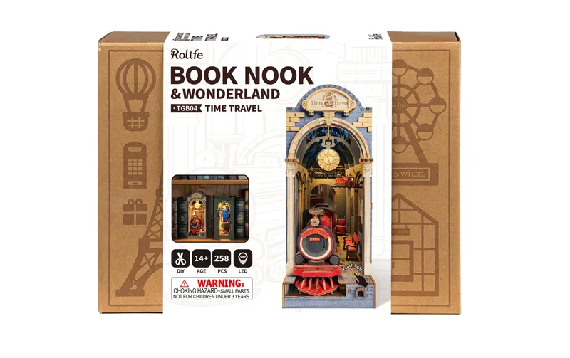 Rolife Bausatz Book Nook Time Travel