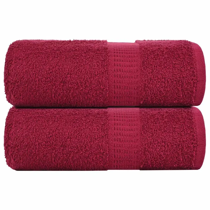 Gästetücher FROGN 2 Stk. Bordeaux 30x50 cm 360 g/m²