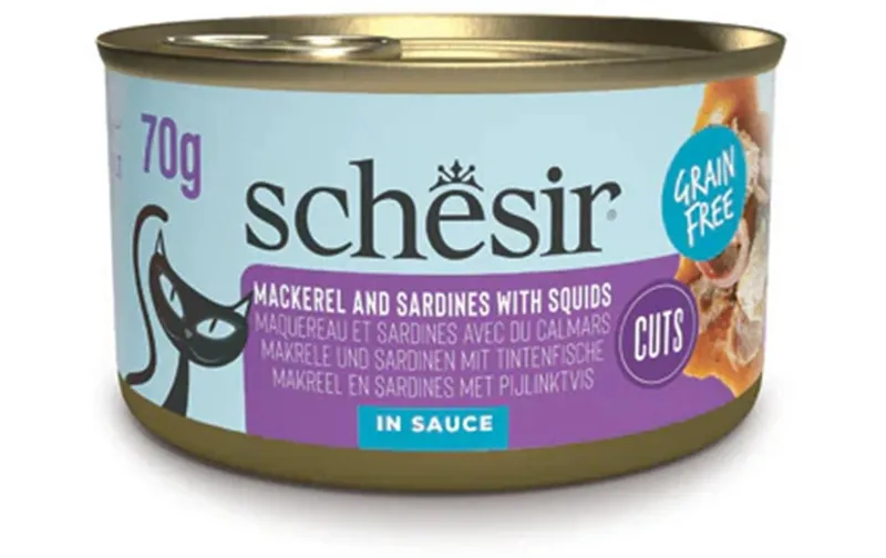 Schesir Nassfutter Sardinenfilets und Makrelenfilets 70 g