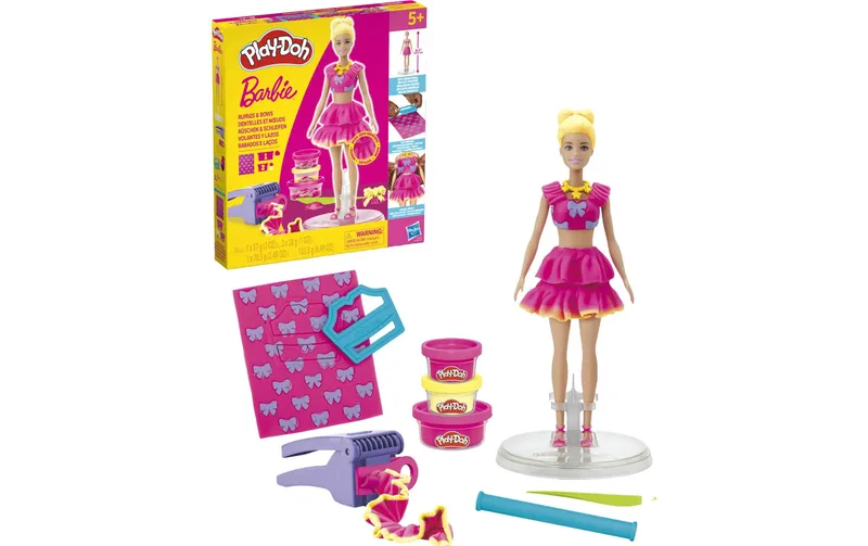 Play-Doh Knetspielzeug Barbie Rüschen and Schleifen Puppe