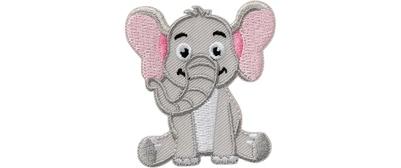 Mono-Quick Aufbügelbild Elefant 1 pezzi