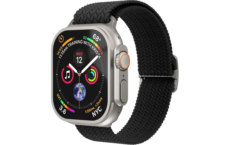 Vonmählen Armband Woven Loop Apple Watch 44/45/46/49 mm Black
