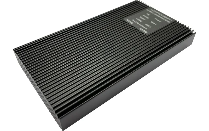 LC-Power Externes Gehäuse LC-M2-C-NVME-2X2-RAID M.2/U.2 SSD