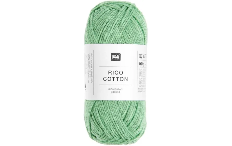 Rico Design Baumwollgarn Eukalyptus, 50 g, 125 m