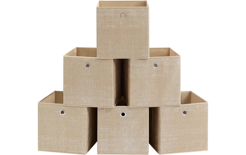 Songmics Aufbewahrungsbox 6er-Set Beige