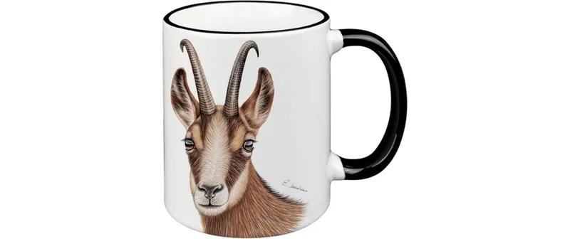 creanorm Tasse Gams 330 ml, 1 pièces, noir/blanc