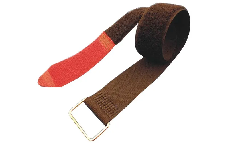 FASTECH Fast-Vstrap 25 x 630 mm Metall-Öse, rosso/nero, 5 pezzi