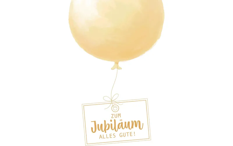 ABC Glückwunschkarte Jubiläum 12.5 x 17.6 cm