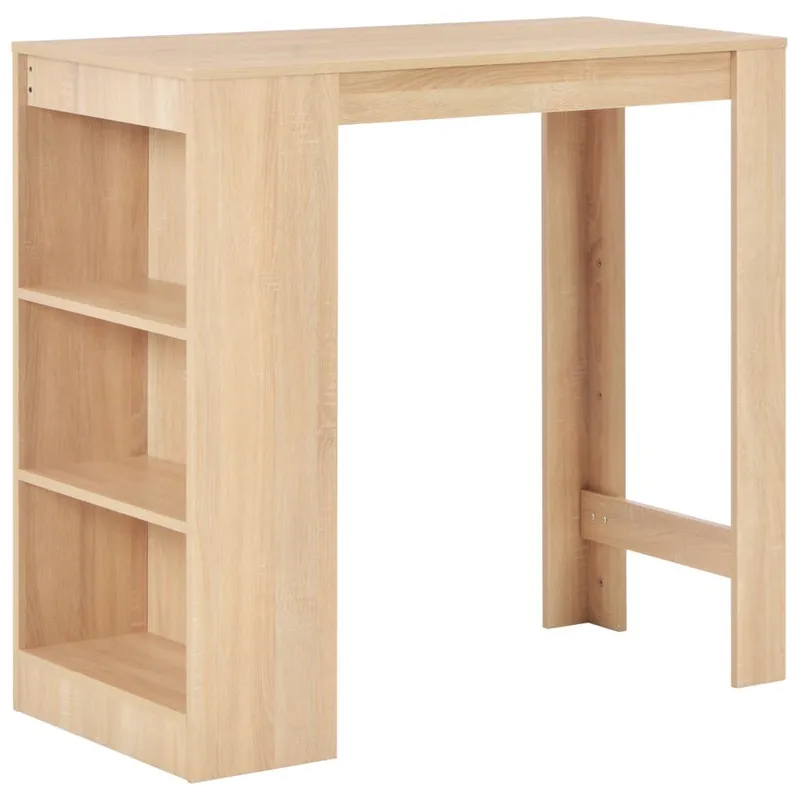 Bartisch con scaffale roverenbraun 110x50x103 cm
