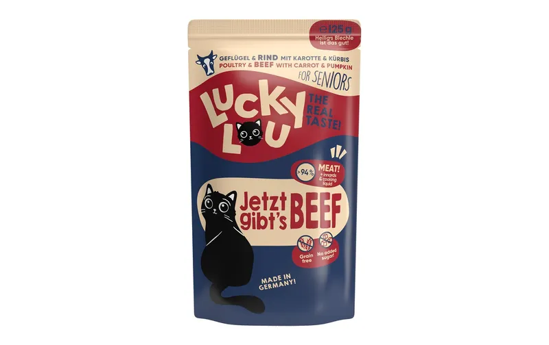 Lucky Lou Nassfutter Lifestage Senior Geflügel & Rind, 125 g