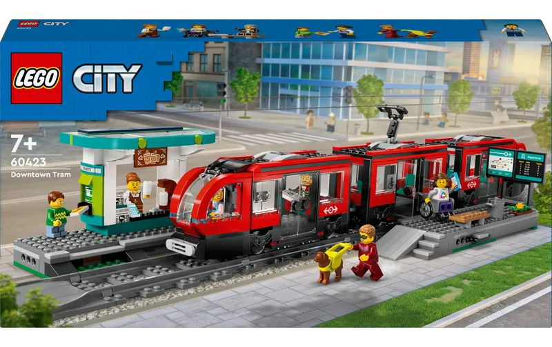 LEGO® City Strassenbahn with Haltestelle 60423