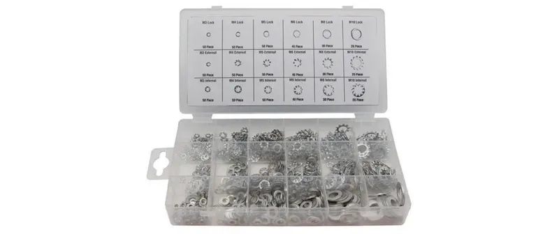 Perel Set di rondelle di sicurezza HAS03 da 720 pezzi