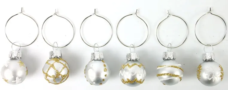 Weihnachts Mini Glaskugeln 6er