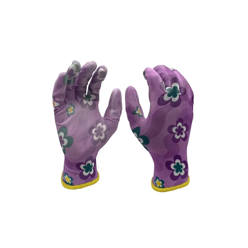 FTM Guanti da Giardino Polyester, 8/M, Multicolore, 12 pezzi